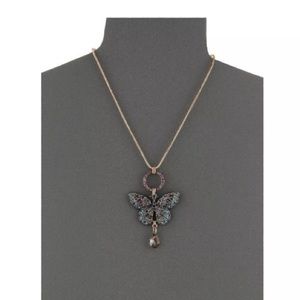 Betsey Johnson Butterfly Effect Pendant Necklace